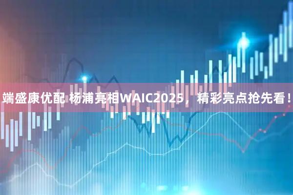 端盛康优配 杨浦亮相WAIC2025，精彩亮点抢先看！